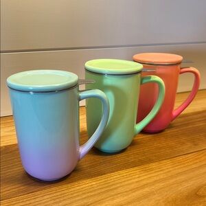 Colorful Ceramic Davis’s Tea Mug Set